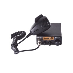 COBRA 19DXIV Radio movil en banda CB de 40 canales en modulacion AM con pantalla monocromatica y funcion de PA