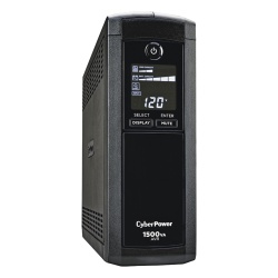 CYBERPOWER CP1500AVRLCDA UPS de 1500 VA/900 W Topologia Linea Interactiva Entrada 120 Vca NEMA 5-15P Tipo Mini Torre Con 12 Tomas NEMA 5-15R