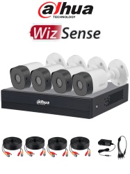 DAHUA DHT0250041 DAHUA DHI-KIT/XVR1B04-I/T/4-B1A11N-0280B - Kit de 4 canales HD/ Camaras B1A11 de 1 MP/ Lente de 2.8mm/ Soporta 4 Canales mas 1 IP o Hasta 5 Canales IP/ SMD Plus / Compresion H.265/ Ca