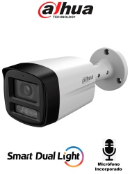 DAHUA DHT0290124 DAHUA DH-HAC-HFW1801TLMN-IL-A-S3- Camara Bullet 4k/ Iluminador Dual Inteligente / Lente de 2.8 mm/ 106 Grados de Apertura/ Microfono Integrado/