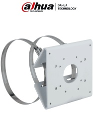 DAHUA DHT0430067 DAHUA PFA156 - Montaje para Poste / Construido en Aluminio / Color blanco / capacidad de carga 5kg / Compatible con postes de diametro 80-150mm / Compatible con camaras IPC y HAC