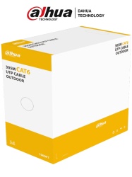 DAHUA DHT2640010 DAHUA PFM920-6U - Bobina de cable UTP Cat6 para exterior Dahua PFM920-6U. Con 305 metros de 100% cobre cubierta MDPE resistente y color negro cumple con ANSI/TIA 568-C.2 RoHS y es