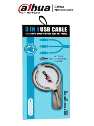 DAHUA DHT3010052 DAHUA MATPRO032 - Cable de USB a Multiples Conectores/ Con Logo Dahua/ Promocional