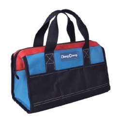 DONG CHENG DNG-BPK Bolsa Portaherramientas 16 in (40.6 cm) / Tejido Oxford Doble Capa / Multiples Bolsillos Organizadores / Costura Reforzada en Cinturon