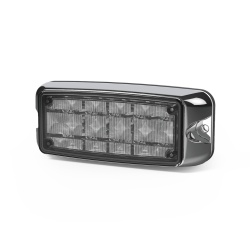 ECCO CD4080RB Luz de Advertencia de 5X2" 10 LED Rojo/Azul Bisel Cromado Lente Transparente