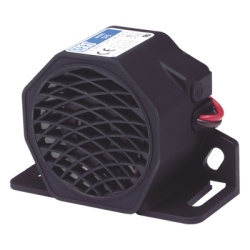 ECCO X-575 Alarma de Reversa Vehicular / 107 dBA / 12-24 VDC / Sensor de Ruido Ambiental / Nylon Reforzado con Fibra de Vidrio / -40 °F a 185 °F (-40 °C a 85 °C)