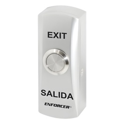 ENFORCER SECOLARM PB5318SQ Boton de Metal / Resistente al Vandalismo / Montaje Superficial con Caja Posterior / Push Boton / Relevador NO / COM / NC