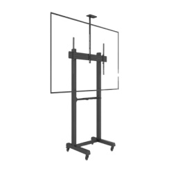 EPCOM INDUSTRIAL EMFS1B1 Montaje de Piso Movil para Pantallas de 65 in a 100 in | vesa 100 x 100 hasta 1000 x 600 | carga maxima soportada 120kg| Fabricado en aluminio y acero