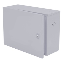 EPCOM INDUSTRIAL GBP01 Gabinete para instalacion de 1 Bateria Fabricado en Lamina Galvanizada Accesorios para poste (No incluidos)
