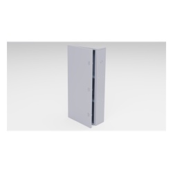 EPCOM INDUSTRIAL GBP03 Gabinete para instalacion de 3 Baterias Fabricado en Lamina Galvanizada Accesorios para poste (No incluidos) - Img 2