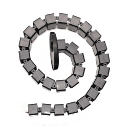 EPCOM INDUSTRIAL PORTACABLE Portacable de Tipo Cadena para Escritorio / Organizador de Cables Vertical Articulado / 1200 mm (47.24 Pulgadas) de Longitud / Evita que los Cables se Enreden o Tensen al M