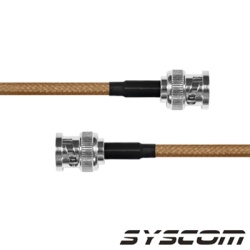 EPCOM INDUSTRIAL SBNC142KBNC60 Jumper con Cable LP142 de 60 cm (23.62 pulgadas) con Conectores BNC Macho a BNC Macho.