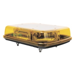 EPCOM INDUSTRIAL SIGNALING X1665AVM Mini Barra con 18 Poderosos LEDs Color Ambar Con Montaje Fijo de Tornillos