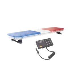 EPCOM INDUSTRIAL SIGNALING X67RB Barra de luces de 47" rojo/azul 88 LED con control de trafico en color rojo/azul ideal para equipar unidades de seguridad publica