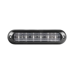 EPCOM INDUSTRIAL SIGNALING XLT1835R Luz Auxiliar Ultra Brillante IP67 de 6 LEDs Color Rojo con mica transparente y bisel negro