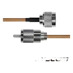 EPCOM INDUSTRIAL SN-142-UHF-110 Cable Coaxial RG-142/U de 110 cm con conectores N Macho a UHF Macho (PL-259).