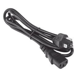 EPCOM POWERLINE AC-CORD-1.8M Cable de Alimentación Eléctrica / 120-240 Vca / 18 AWG / 1.8 m (5.91 ft) / IEC 320C13 a NEMA 5-15P / Trifásico con Tierra
