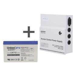 EPCOM POWERLINE ACPST1205/K Fuente de Alimentación Regulada / Salida 11-15 VCC @ 5A / Entrada Universal 96-264 VCA / Batería de Respaldo 12V 7Ah / Temporizador 0-45 s