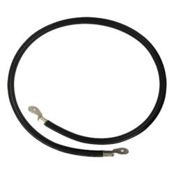 EPCOM POWERLINE CBL-AWG2-1B Cable para Baterías / Calibre 2 AWG / 1 m (3.3 ft) / Terminales de Ojo Doble / Aislante PVC Resistente a UV / Negro