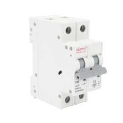 EPCOM POWERLINE FE7632PC10 Proteccion Termica/ Interruptor 2P 10 A Corriente Alterna 400 Vca para Aplicacion Fotovoltaica Montaje Riel DIN