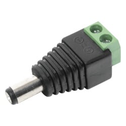 EPCOM POWERLINE JR-52 Adaptador de Alimentación DC / Conector Jack Macho 3.5 mm / Terminales de Tornillo / 12 Vcc Polarizado / Para CCTV