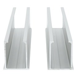 EPCOM POWERLINE VEKTORMINI Mini Riel de Aluminio para Módulos Solares / Techo Inclinado 0° / Anodizado / 35 mm / 2 Rieles + 4 Tornillos Autoperforantes