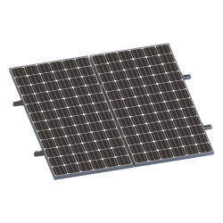 EPCOM POWERLINE VEKTORMINIKIT1X2 Kit de Minirieles / Soporte 1x2 Paneles Solares / Aluminio Anodizado / Módulos 35mm / 12 Tornillos Autoperforantes