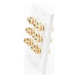 EPCOM PROAUDIO EP-WP6S Placa de Pared para Altavoces / 12 Postes Tipo Banana / 6 Canales / Conectores Chapados en Oro / Instalación sin Soldadura - Img 3