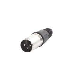EPCOM PROAUDIO EP-XLRM Conector XLR 3 Pines Macho | Ideal para Conexiones de Microfonos Mezcladoras | Equipo de Audio Profesional