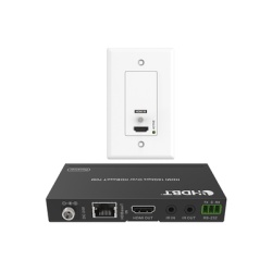 EPCOM PROAUDIO EPP-WPB70 Kit Extensor HDBaseT | 4K2K@60Hz 40m | 1080p 70m | Funcion PoC | IR Bidireccional | RS-232 |