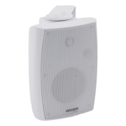 EPCOM PROAUDIO SF-774HW Altavoz de Pared de 2 vias | Woofer 4in + 1.5in | 2.5W - 20W | Para Sistemas 70/100V y 8 ohms | Material ABS | Rejilla y Bracket de Metal | Color Blanco