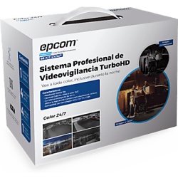 EPCOM PROFESSIONAL B8KITCV/AT Kit TurboHD 1080p / DVR 4 Canales / 4 Camaras Bala ColorVu con Microfono Integrado / Fuente de Poder / Accesorios de Instalacion