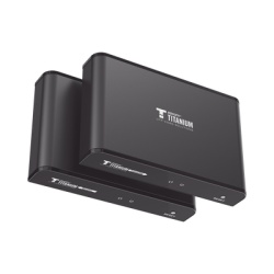 EPCOM TITANIUM TT-383-PRO-4.0 Kit Extensor HDMI para distancias de 120 metros / Resolucion 1080P a 60Hz / Cat 6 / Soporta conexion Uno a Uno y Uno a Muchos / Soporta hasta 253 Rx / Salida Loop / Baja