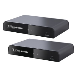EPCOM TITANIUM TT-383-PRO Kit extensor HDMI de 120 metros con loop HDbitT Cat 5e/6 / Soporta hasta 253 Rx / Protocolo HDbitT compatible con HDCP.