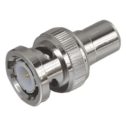 EPCOM TITANIUM TT-RG-02 Adaptador en Linea para 75 Ohm de Conector BNC Macho a RCA Hembra en Aplicaciones de Audio-Video para Camaras Monitores y DVR s.