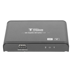 EPCOM TITANIUM TT312HDR-V2.0 Divisor (Splitter) HDMI 4K de 1 Entrada a 2 Salidas (Simultaneas) / Soporta 4K×2K / Ajuste de resoluciones EDID / HDR / HDMI 2.0 / HDCP 2.2 / Soporta formatos de Audio Do
