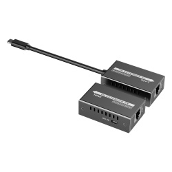EPCOM TITANIUM TT600TH Extensor Mini 4K120Hz USB-C a HDMI | Transmision 18 Gbps | Distancia 60m 4K@60Hz | HDR10 / HDCP 2.2 | Proteccion ESD ±8KV | Alimentacion por Fuente de Senal