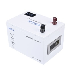 EPEVER LFP100EP128 Bateria de Litio LiFePO4 12.8Vcc 100Ah 1.28KwH Pantalla LCD para Monitoreo Local Carcasa Metalica