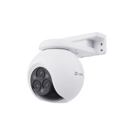 EZVIZ CS-H80F Camara PT / Wi-Fi / Triple Lente / Panoramica 360Â° / Resolucion 2k+ / Vision Nocturna a color / IA Deteccion de Humanos y Vehiculos / Alarma con Sirena y Luz / IP67