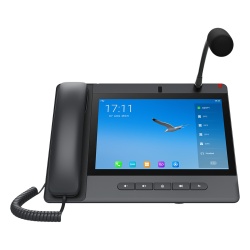 FANVIL A320I Telefono IP Android 9.0 Empresarial para voceo 20 lineas SIP pantalla tactil Wi-Fi y Bluetooth PoE Voceo/ Musica por Multicast puertos Gigabit soporta recepcion de video.