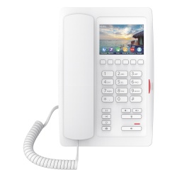 FANVIL H5WW (H5W Color Blanco)Telefono IP WiFi para Hoteleria profesional de gama alta con pantalla LCD de 3.5 pulgadas a color 6 teclas programables para servicio rapido (Hotline) PoE