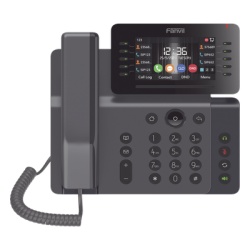 FANVIL V65 Telefono IP Empresarial Esencial WiFi / Bluetooth 20 lineas SIP pantalla a color 4.3" ajustable PoE puertos Gigabit conferencia local de 6 vias.