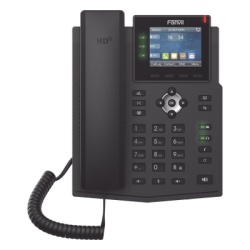 FANVIL X3U Telefono IP / 6 Lineas SIP / Pantalla LCD a Color 2.8" / Audio HD G.722 y Opus / Conferencia 3 Vias / Puertos Gigabit / PoE 802.3af / OpenVPN / IPv6
