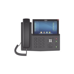 FANVIL X7-F Telefono IP empresarial para 20 lineas SIP pantalla tactil Bluetooth integrado para diadema PoE y hasta 127 botones DSS con doble puerto Gigabit soporta recepcion de video