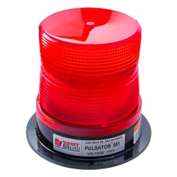 FEDERAL SIGNAL 211-820-04 Estrobo PULSATOR 551 Plus color rojo montaje permanente
