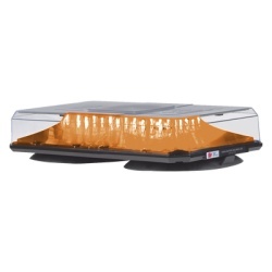 FEDERAL SIGNAL 454-100-HL25 Mini barra de luces Highlighter LED color Ambar Montaje de Succion e Iman Ideal para Seguridad Privada