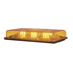 FEDERAL SIGNAL HL10PA Mini barra de luces 24 LED 10 pulgadas Highlighter LED Ambar Domo Ambar Montaje Permanente Ideal para Seguridad Privada