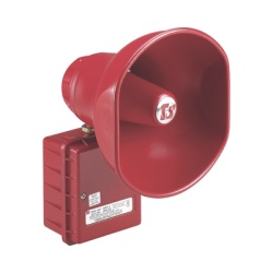 FEDERAL SIGNAL INDUSTRIAL ASUP-024 Altavoz amplificado 30 Watts Aprobado por CSFM y Listado contra incendios UL 24 VCD Color Rojo