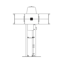FEDERAL SIGNAL INDUSTRIAL RME Placa de montaje para techo en Sirena ECLIPSE8