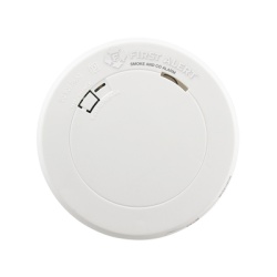FIRST ALERT 1039868 Detector Combo de Humo/CO Autonomo Bateria Sellada de Litio de 10 anos No Requiere Panel Diseno Ultra Delgado No Requiere Cableado